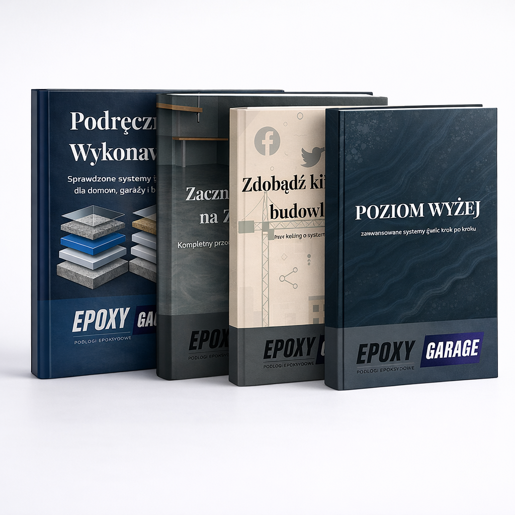 Zestaw 4 ebooków EpoxyGarage posadzki żywiczne