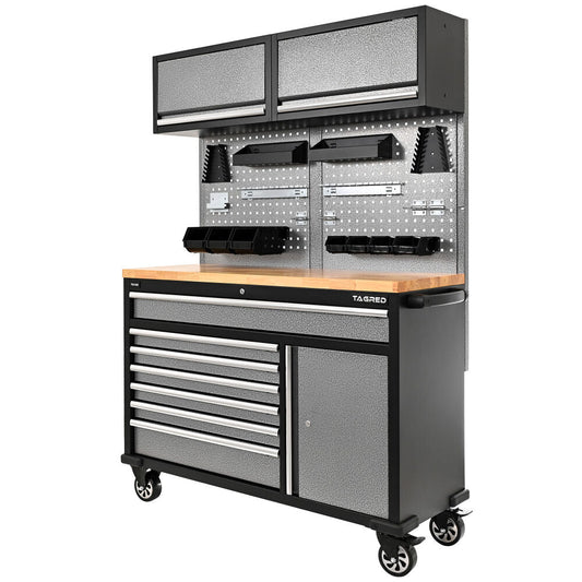 Meble garażowe, warsztatowe ocynkowane TAGRED regał, szafka do warsztatu, garażu EpoxyGarage posadzki żywiczne