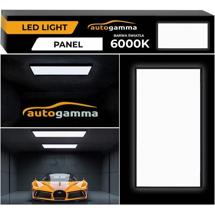 Panelowe oświetlenie LED Biuro warsztat 120x60 cm EpoxyGarage posadzki żywiczne